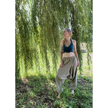 Simple the Green (Halványzöld egyszínű unisex pamut nadrág)