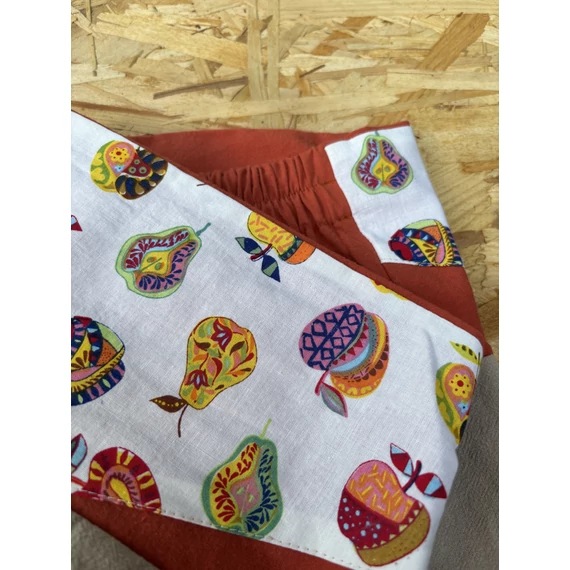 FairyGarden (alma/körte mintás, drapp női pamut térdnadrág)