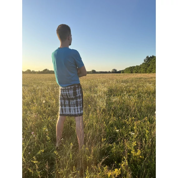 BohoBreeze (batikolt, színű megkötős pamut férfi szoknya)  