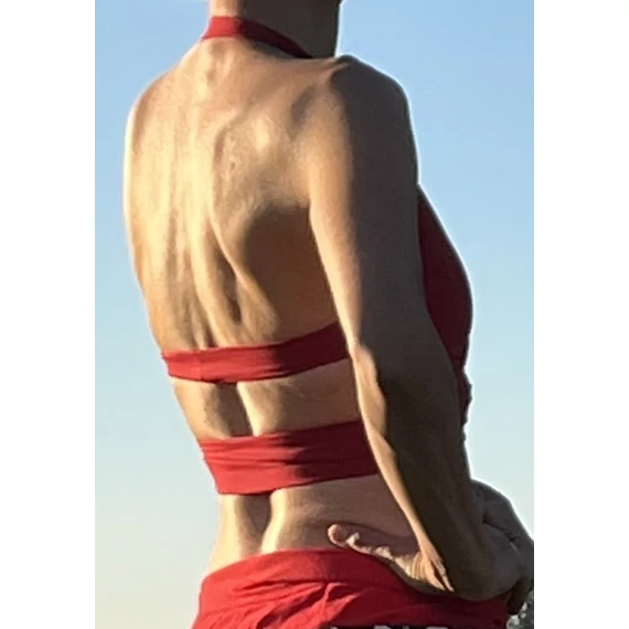 CherryBerry (piros női pamut top)