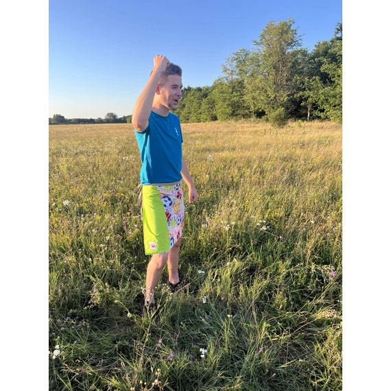 PlayBall (labda mintás, zöld megkötős pamut férfi szoknya)