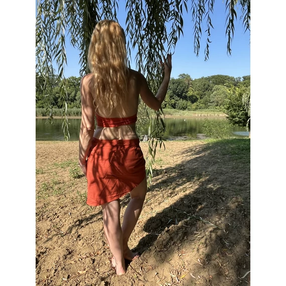 SimpleOrange (egyszínű narancs pamut szoknya)