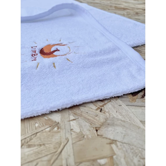 ClassicWhiteOpen (nyitott fehér pamut legyezős törölköző, fehér szegéllyel)