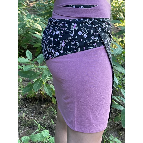 PinkoSaurus (dínó mintás, rózsaszín pamut szoknya)