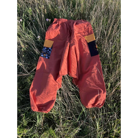 PocketBeer (narancs színű, pamut férfi nadrág, sörös mintás zsebbel)