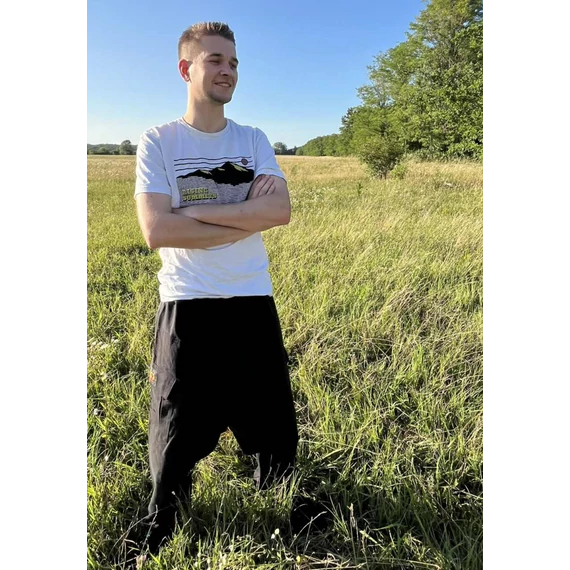 Simple the Black (Fekete egyszínű pamut nadrág)