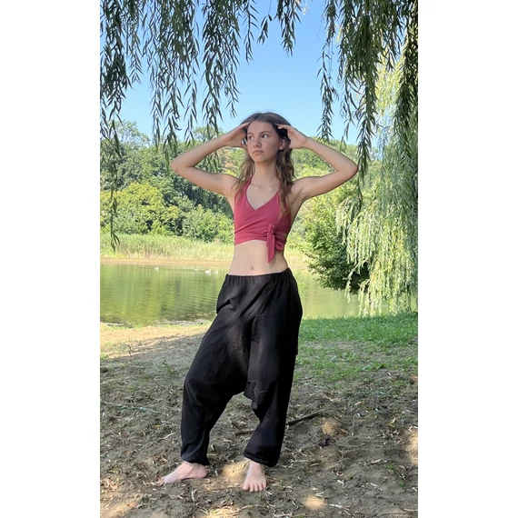 Simple the Black (Fekete egyszínű pamut nadrág)