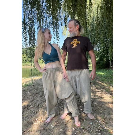 Simple the Green (Halványzöld egyszínű unisex pamut nadrág)