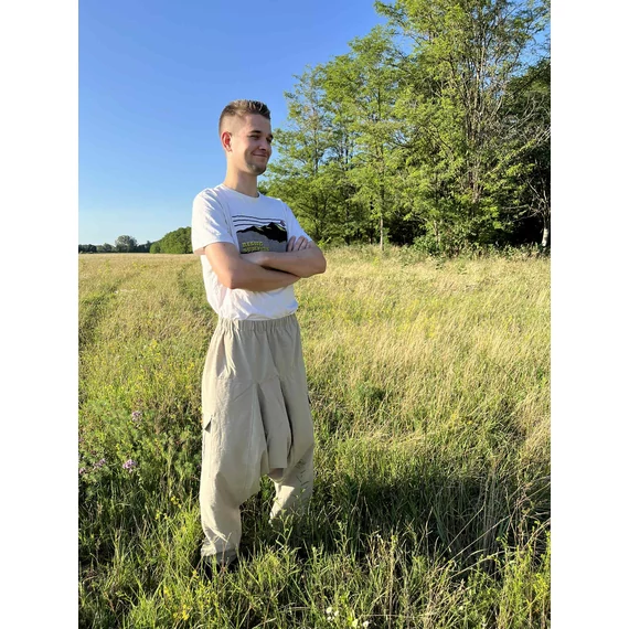 Simple the Green (Halványzöld egyszínű unisex pamut nadrág)