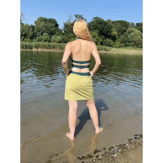 SimpleGreen (egyszínű világoszöld pamut szoknya)