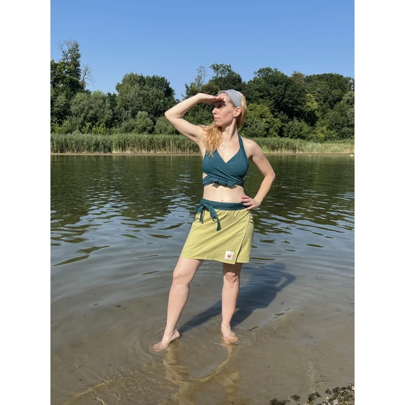 SimpleGreen (egyszínű világoszöld pamut szoknya)