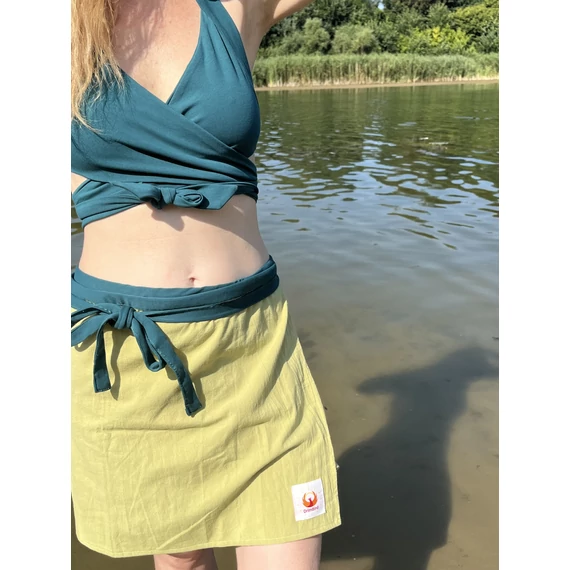 SimpleGreen (egyszínű világoszöld pamut szoknya)